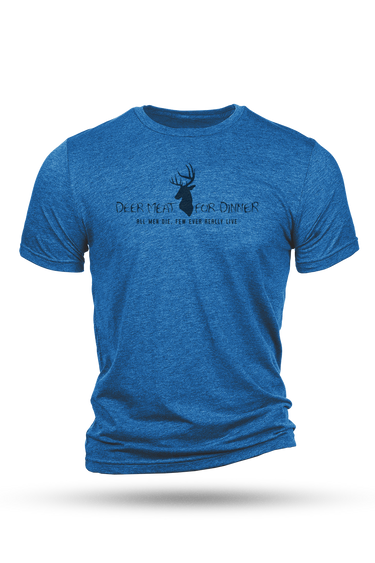 Deer Meat For Dinner Logo Short Sleeve Tee